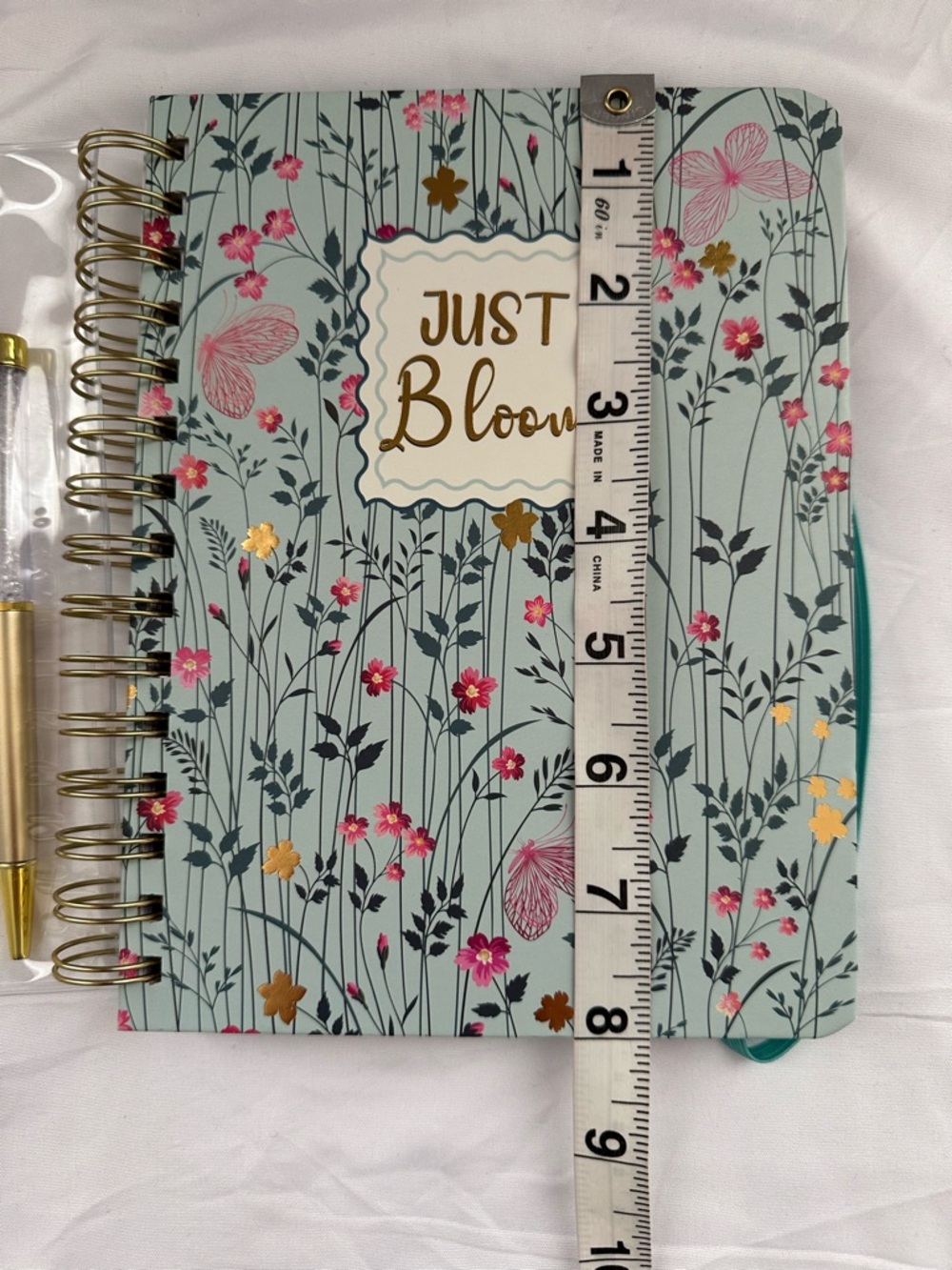 Floral Spiral “Just Bloom” Notebook Set with Pen & Sticky Notes - Picture 7 of 8